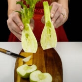 Step 1. Prepare apples and fennel