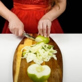 Step 1. Prepare apples and fennel