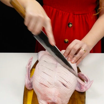 Step 1. Preheat the oven and prepare the duck