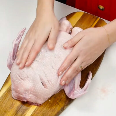 Step 1. Preheat the oven and prepare the duck