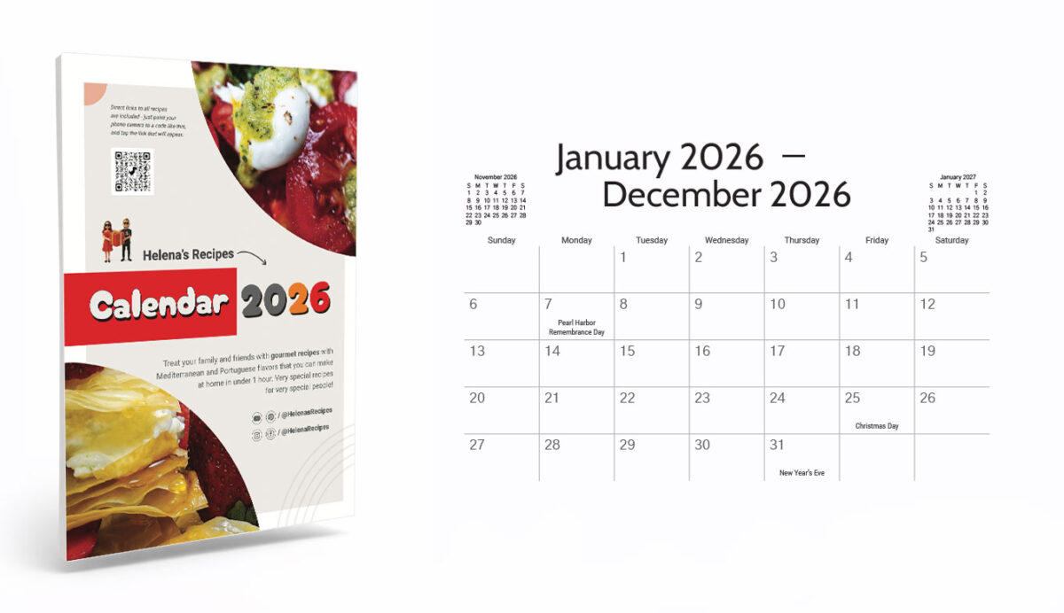 Gourmet Calendar example