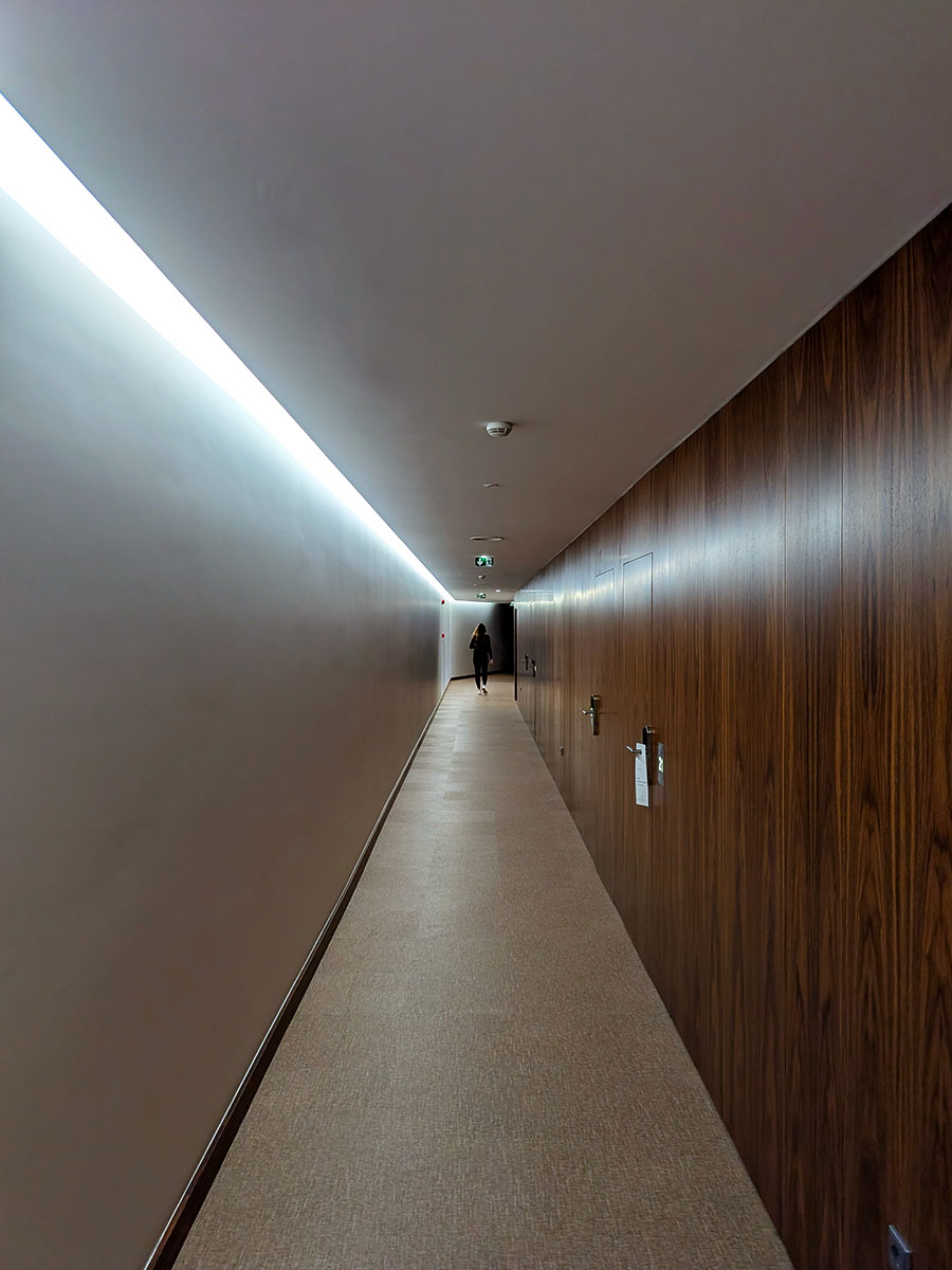 The big hall at the hotel