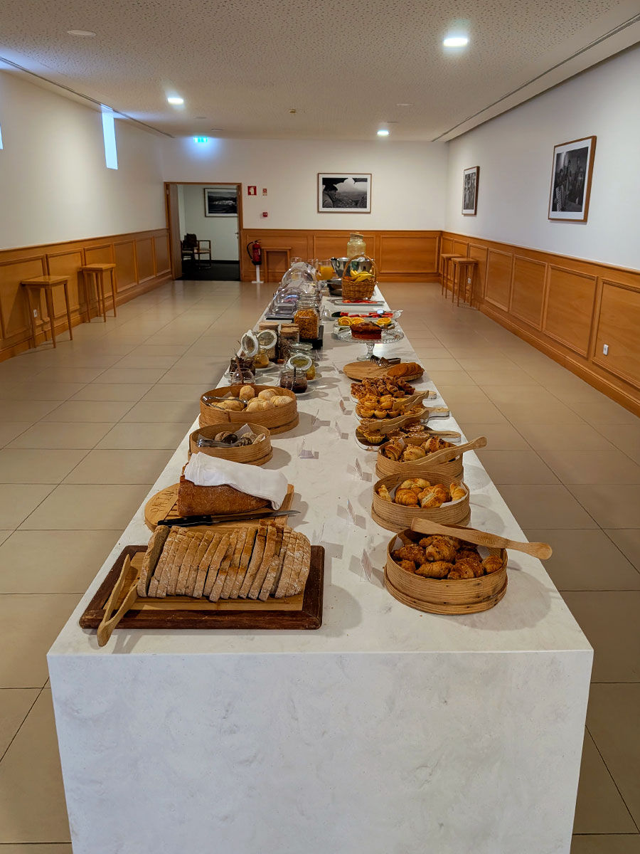 The breakfast at the Restaurante do Paço