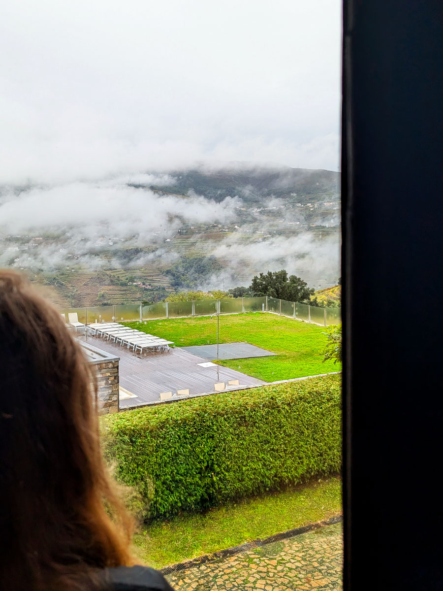 The backdrop of the Restaurante do Paço