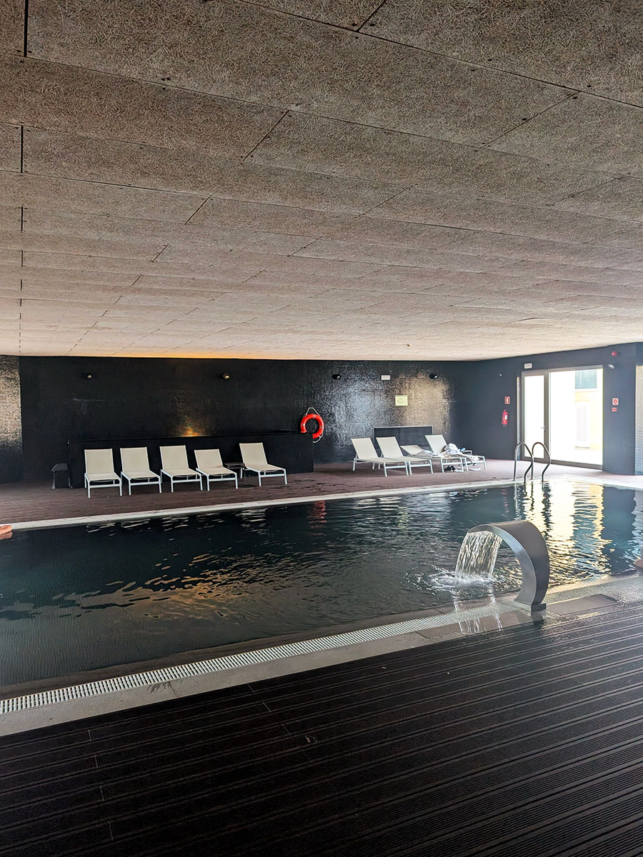 The swimming pool at the hotel