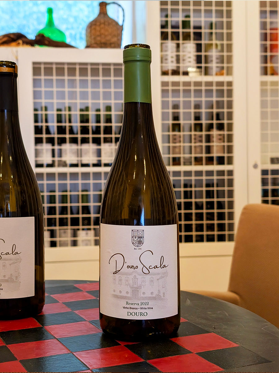 A bottle of Douro Scala wine