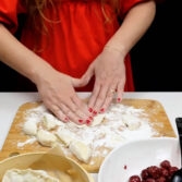 Step 6. Cut dough and make dumplings