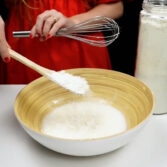 Step 2. Make the dough, let the dough rise