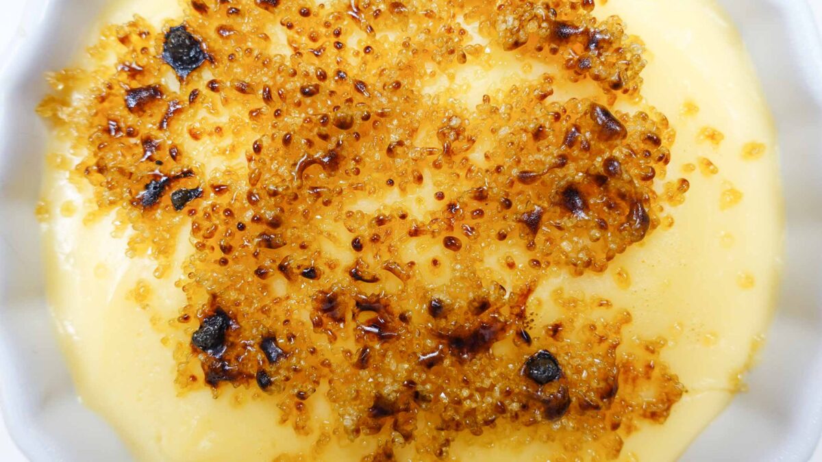 Portuguese Custard Cream leite-creme with caramelized top