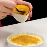 Step 5. Finish and chill, Caramelize the top 