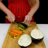 Step 1. Prepare the vegetables and pan