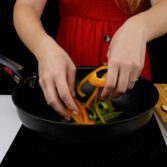 Step 2. Cook the eggplant and aromatics