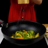 Step 2. Cook the eggplant and aromatics