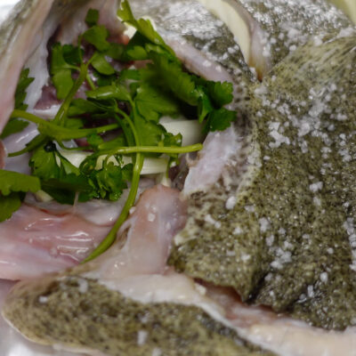 Step 2. Preheat oven, stuff fish