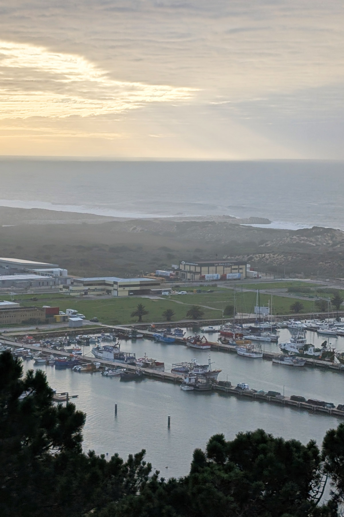 The view from Hotel Miramar Sul Nazaré